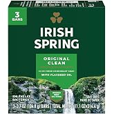 Irish Spring Deodorant Bar Soap, Original, 3.75 oz bars, 3 ea (Pack of 12)