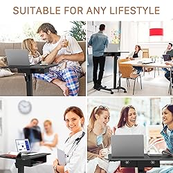 JOY worker Height Adjustable Rolling Laptop Desk