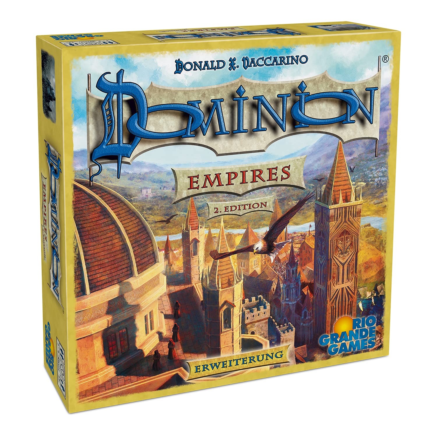 Rio Grande Games Dominion Empires 2nd Edition, Yellow - Board Game Expansion for 6+ Players, Ages 8+