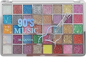 K'APEINE 40 Colors Eyeshadow Palette Flash Eyeshadows Rainbow Makeup Eyeshadow Palette Highly Pigmented Matte Eye Makeup Kit 