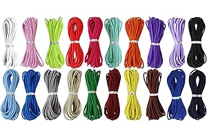 ZHFMLY Assorted Elastic Beaded Cords 2mm 2/25 inch 300ft Elastic Bracelet String for Bracelets,Small Bungee Shock Cord for DIY Crafts, Beading and Sewing (ZH168)