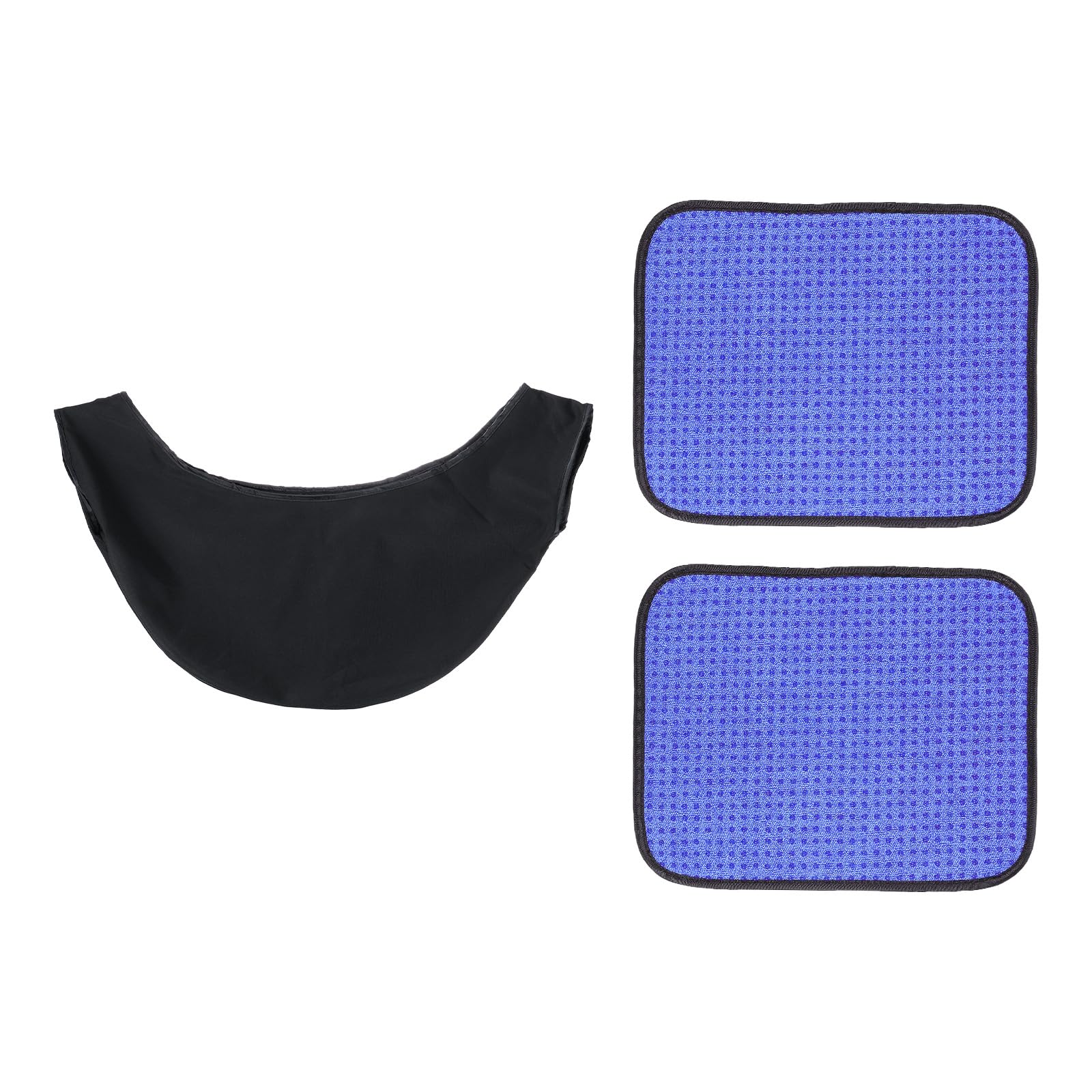 PATIKIL Microfiber Bowling Ball Shammy Pad 10" x 8", 2 Pack Bowling Ball Towel Cleaner Non-Slip with Seesaw Bag for Storage Bowling Ball, Violet