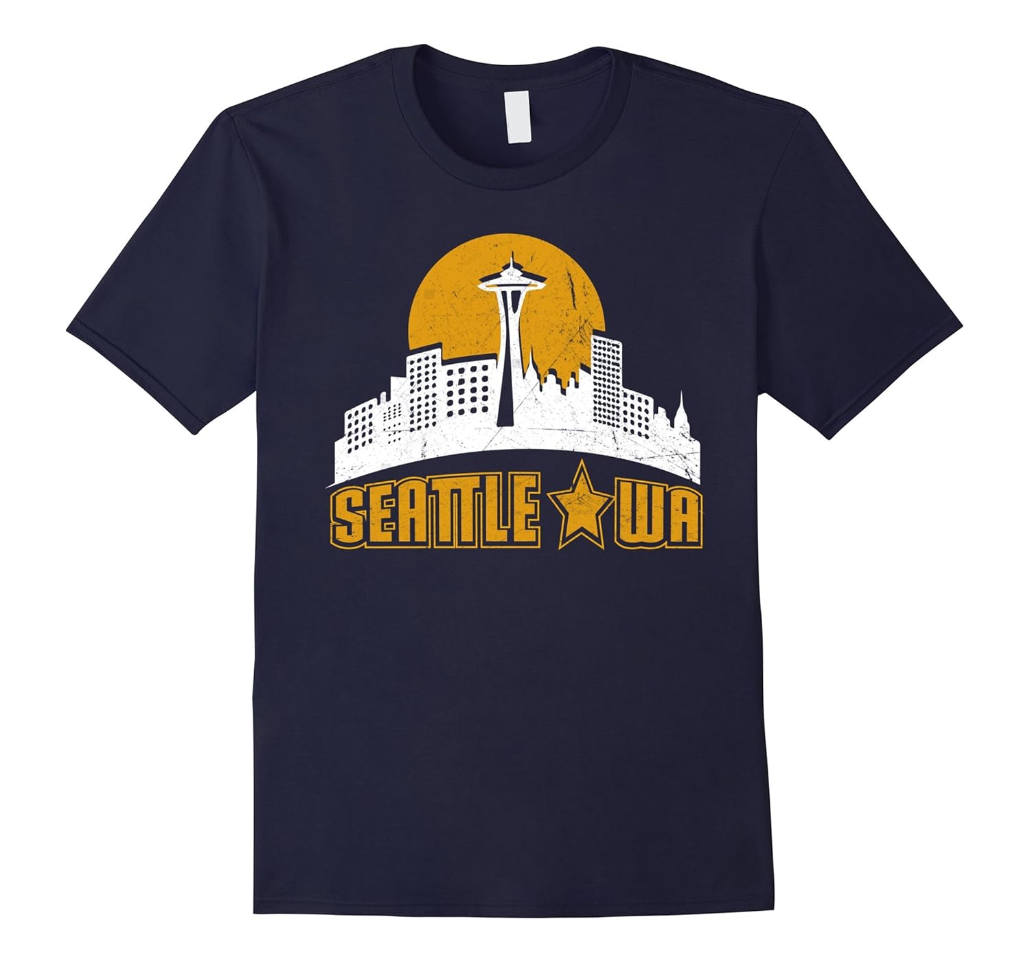 Seattle Shirt Seattle Skyline Funny Washington Gift Tee-ANZ