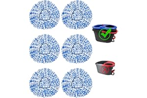 GFRED 6 Pack Spin Mop Replace Head for O-Cedar RinseClean 2 Tank Mop System,Mop Head Refill Replacement for O-Cedar RinseClean 2 Tank System - Easy to Replace,100% Microfiber, All Hard-surfaced Floor Clean