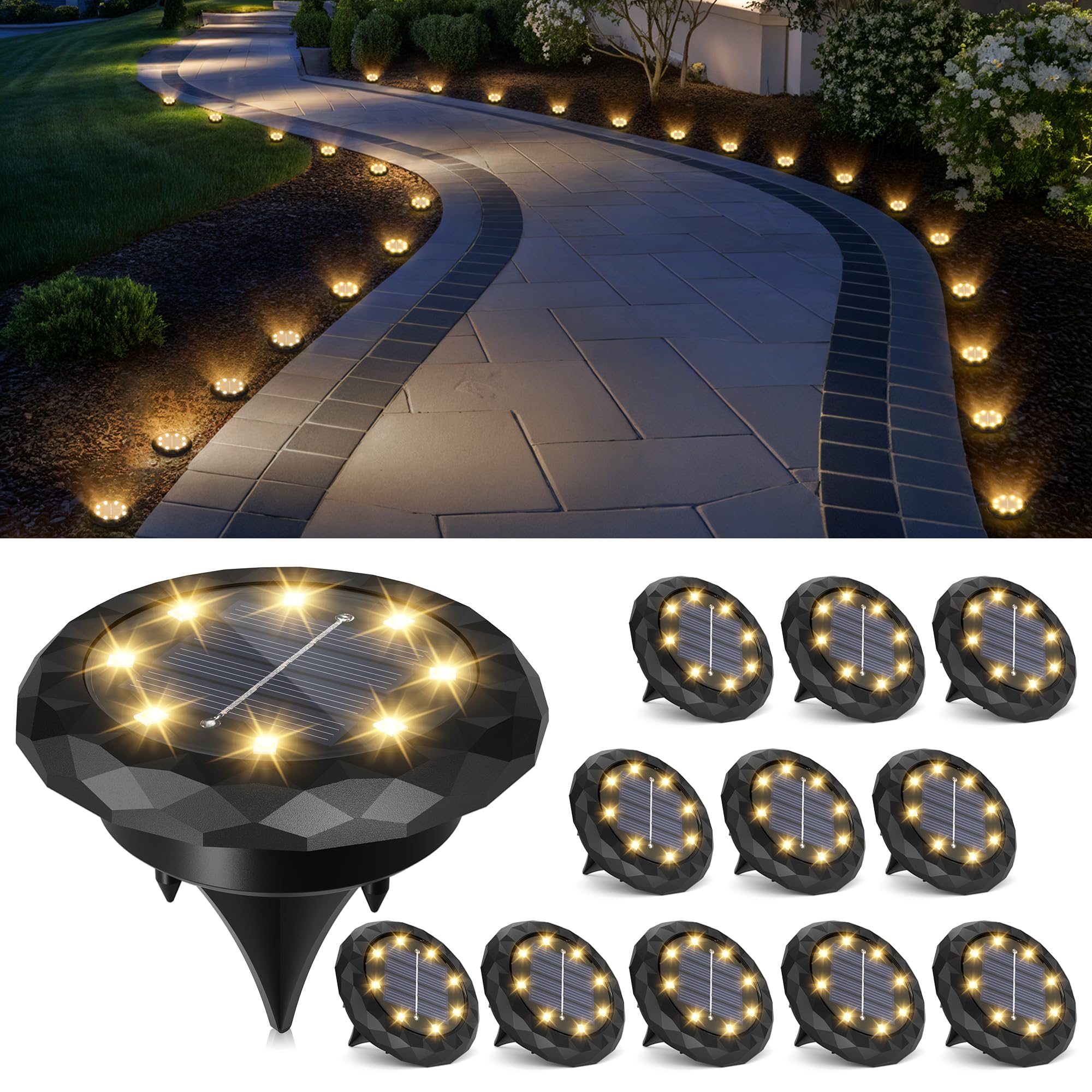 Photo 1 of **ONLY 8**
SOLPEX Mini Solar Ground Lights 12 Pack