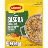 Maggi Sopa Casera Vegetables Y Fideos Home Style Vegetable Pasta Soup Mix, Instant Soup Packets, 12 Pk