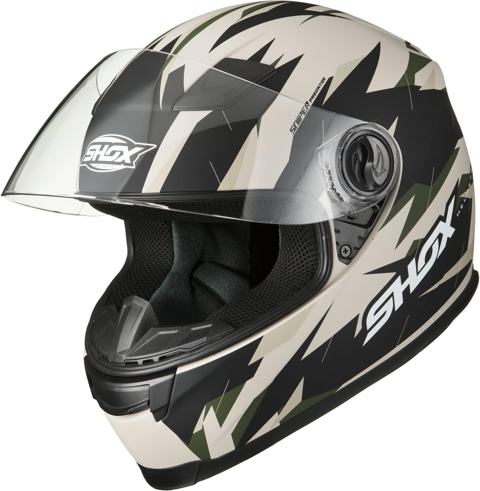 Shox Sniper Predator Motorcycle Helmet