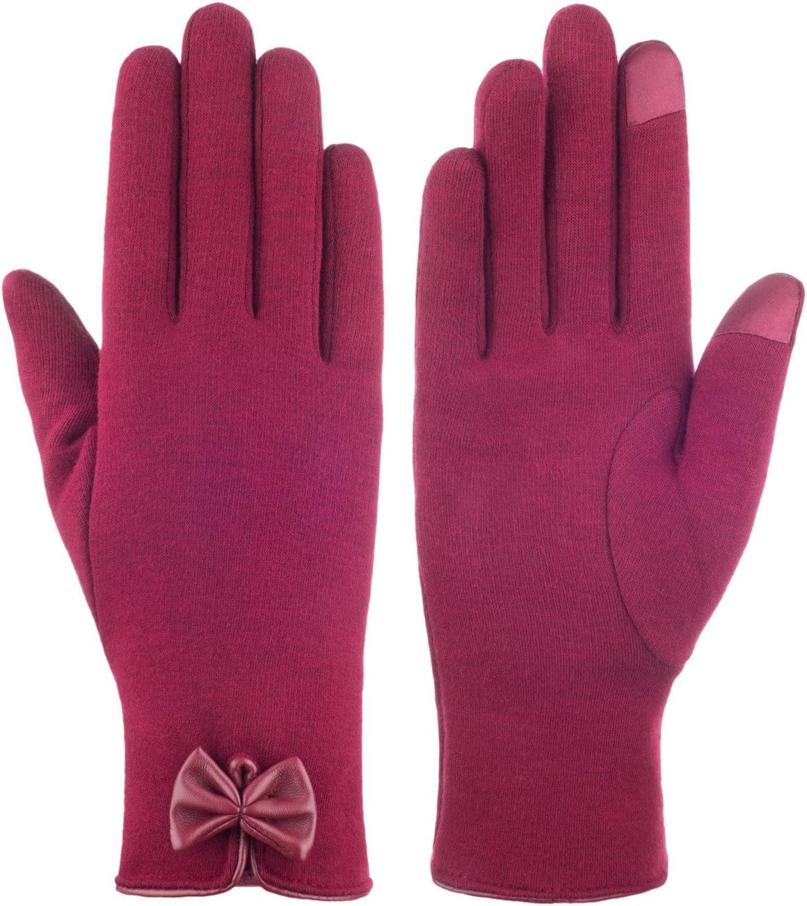 IL Caldo Womens NEW Bowknot TouchScreen Cold Weather Thick lining Outdoor Gloves