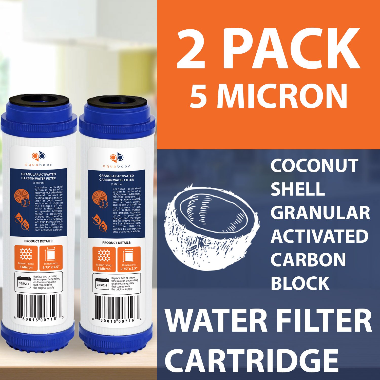 0.5 micron water filter cartridge