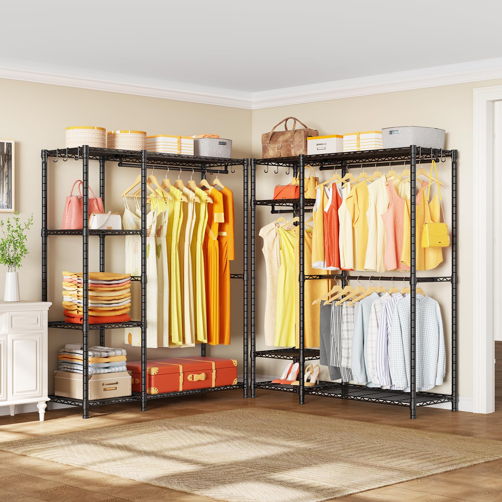 Mua F7 Garment Rack Heavy Duty Clothes Rack, Clothing Racks for Hanging ...