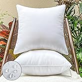 DDPSNSSJ 22x22 Outdoor Pillows,Pack of 2 Water Resistant Waterproof Large Pillow Inserts Decorative Stuffer for Sofa Patio Balcony Garden