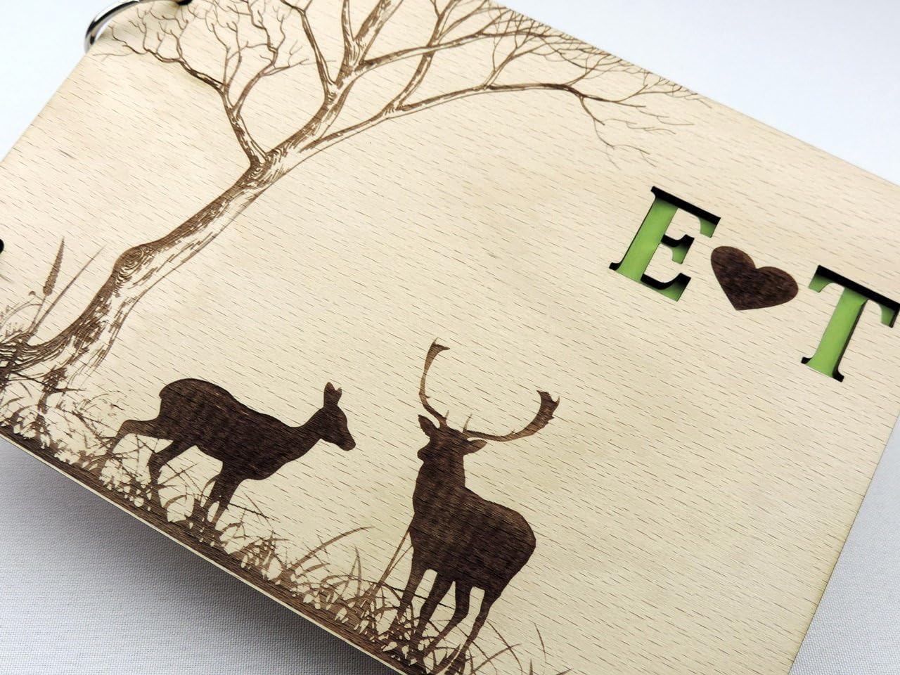 Woodland Custom Deer Wedding Guest Book