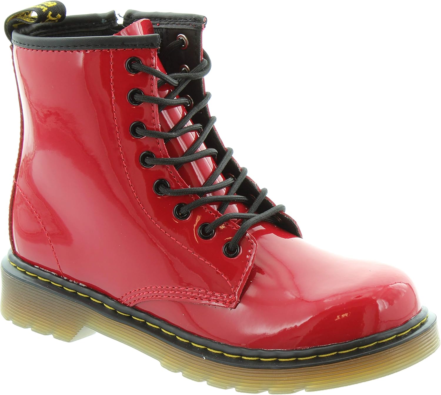 red patent ankle boots uk