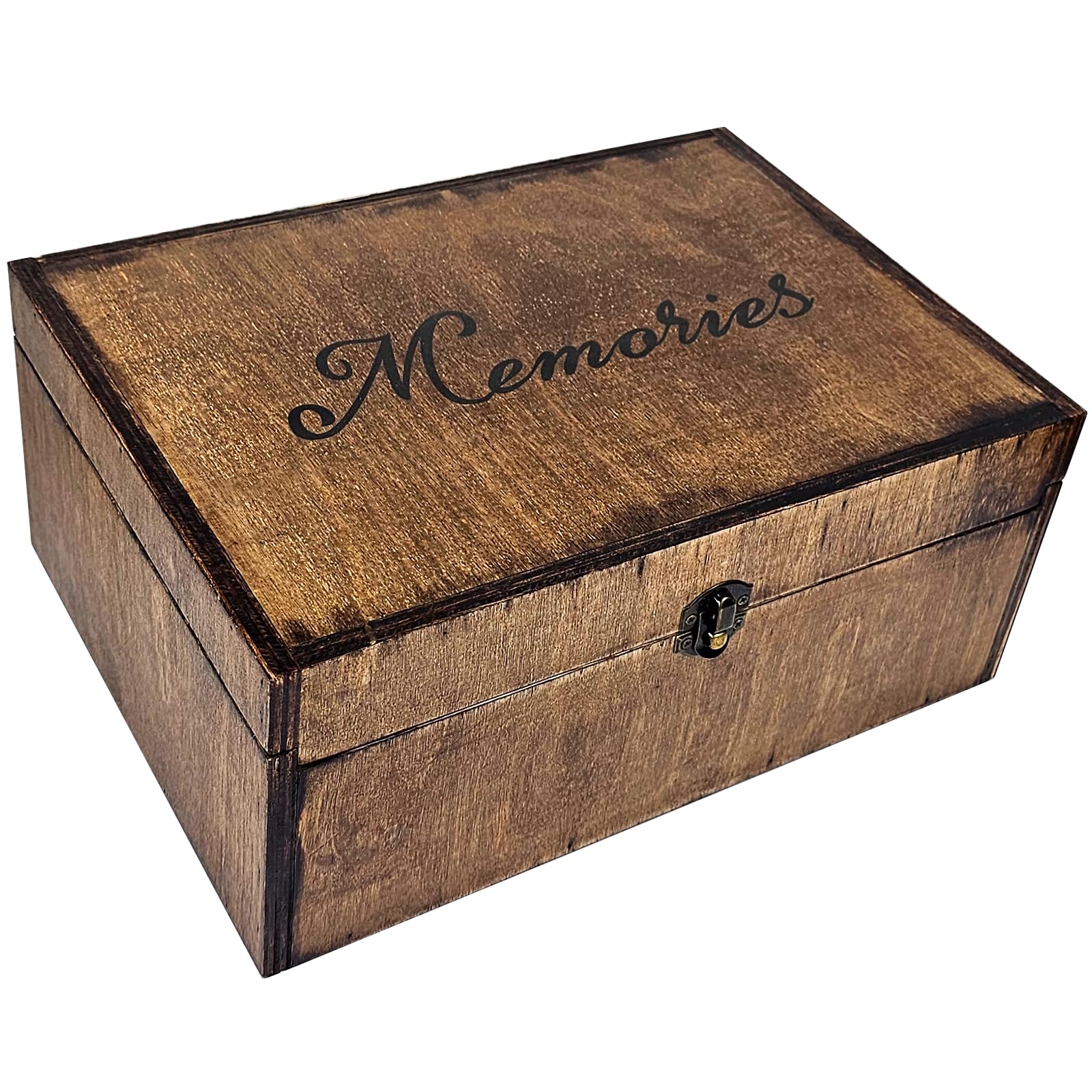 Photo 1 of **FOR PARTS ONLY*** BeeGreeny Large Wooden Memory Box for Keepsakes, Wooden Keepsake Box for Memories, Weddings, Engraved Memory Keepsake Box, Decorative Storage Box