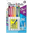 Paper Mate Flair Pens, Felt Tip Pens, Bold Tip (1.2 mm), Assorted Colours, 12 Count