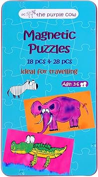 The Purple Cow to Go Mini Puzzles Travel Game