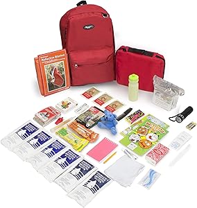 Emergency Zone Keep-Me-Safe Children's Deluxe 72-Hour Emergency Survival Kit | Perfect Way to Prepare Your Family for Disasters Like Hurricanes, Earthquake, Wildfires, and More