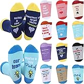 Bonuci 12 Pairs Team Appreciation Gifts for Employee Best Team Ever Crew Socks Bulk Thank You Gifts for Women Men Employee Appreciation Week Staff Coworker Teacher Party Favors