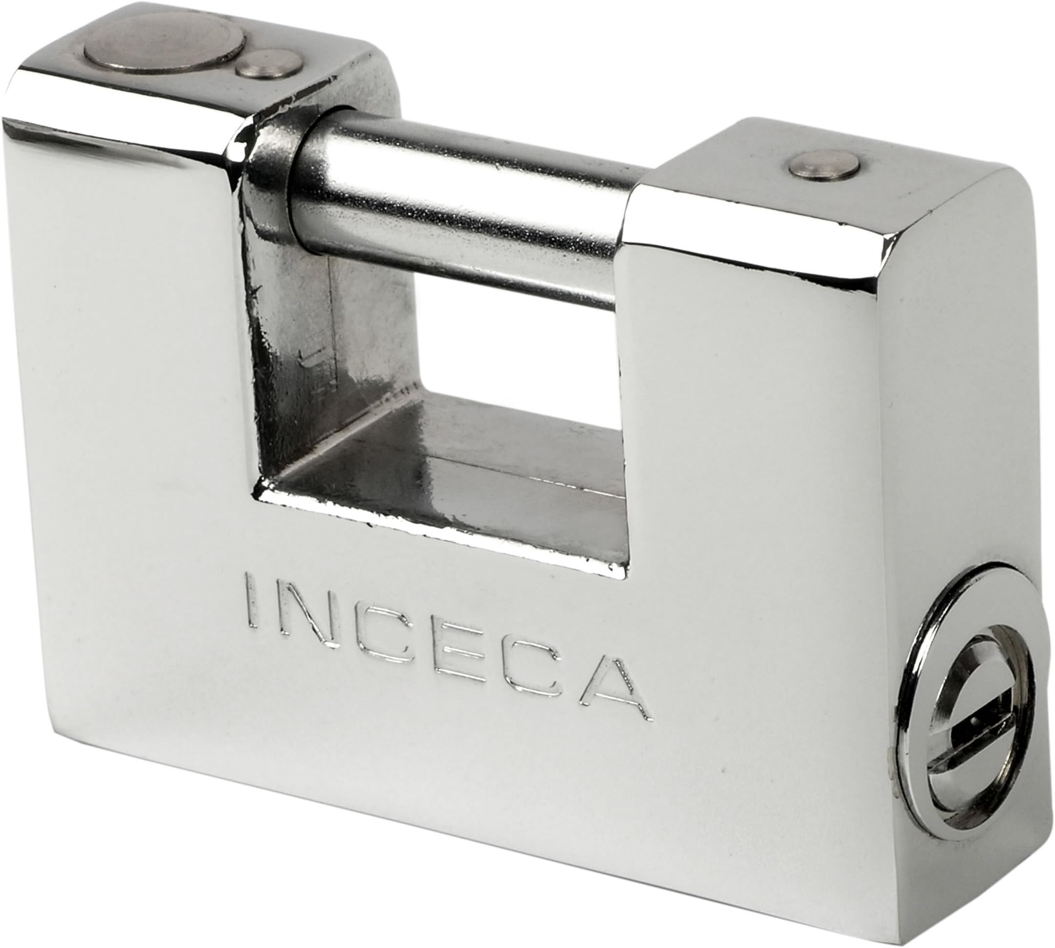 inceca 1950005 – Solid Padlock with Mouth (Steel, 35 mm)