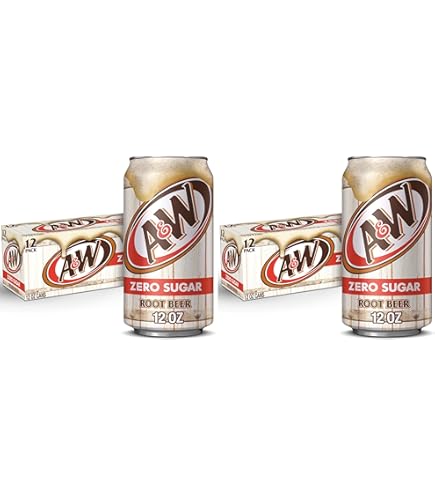 Amazon.com : A&W Zero Sugar Root Beer Soda, 12 fl. oz. Cans, 12