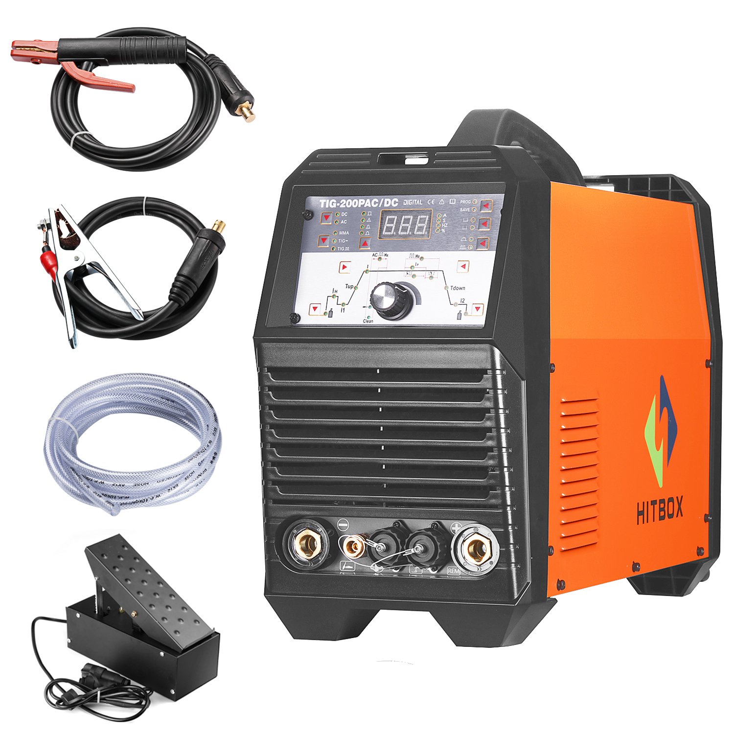 TIG Welder Pulse ACDC 200A Inverter Aluminum Steel Metal ARC MMA