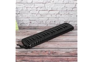 LAZMIN112 Melodica, 37 Key Wind Musical Instrument Ergonomic Design Blowpipe Melodica with Bag F37s(black)