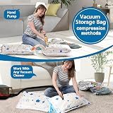 UOUNE Vacuum Storage Bags 6 Combo 2 Jumbo 2 Large 2 Medium Airtight Valve view 7