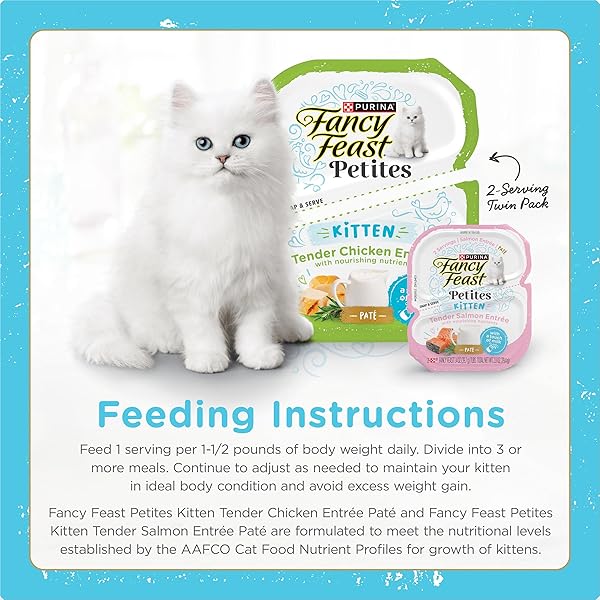 FANCY FEAST PURINA PETITES KITTEN TENDER PATE GOURMET WET KITTEN FOOD VARIETY PACK – 12 CT. TUB