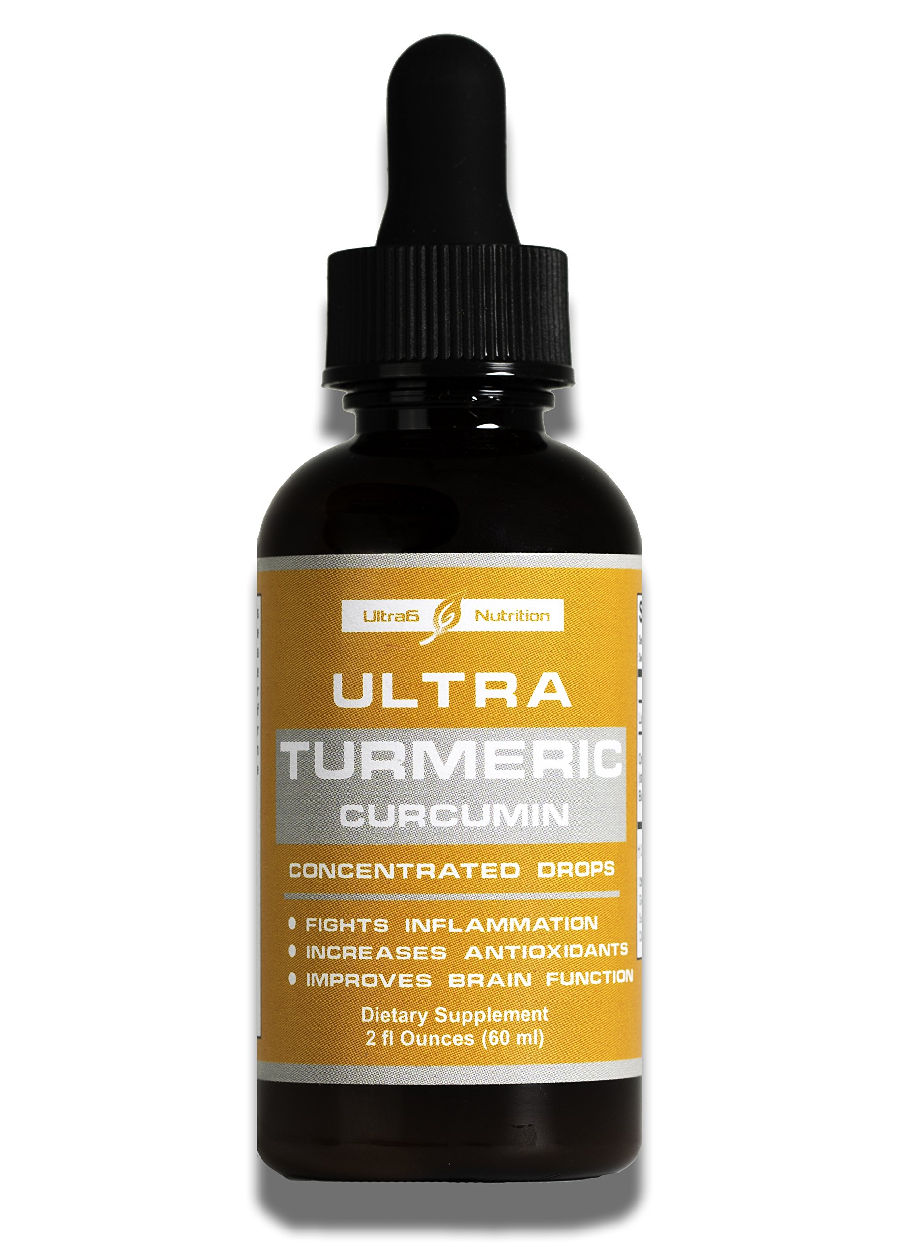 Ultra Turmeric Curcumin Concentrated Drops with Bioperine black pepper