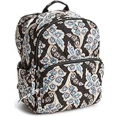 Vera Bradley Women's Performance Twill Small Banbury Backpack, Calyx + Quill Black, One Size