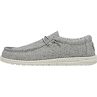 Amazon.com | HEYDUDE Mens Wally Woven Carbon | Loafers 