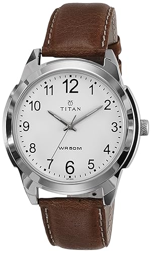 Analog White Dial Mens Watch -1585SL07C