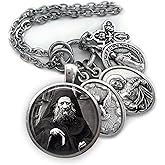 St. Elder Joseph the Hesychast Keychain, Necklace or Clip, Orthodox Patron Saint