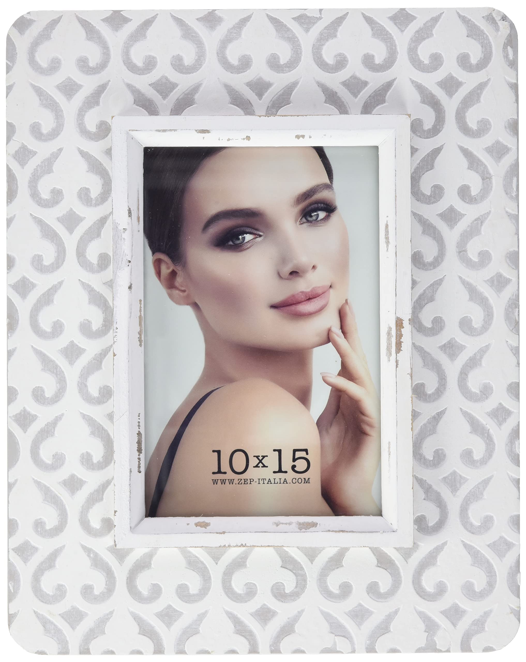 Zep BM2246 Hadrien Wooden Frame White And Grey