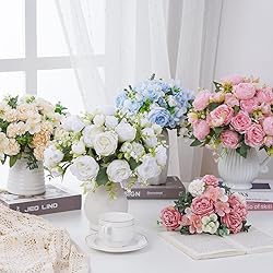 MARTINE MALL 2 Packs Peonies Artificial