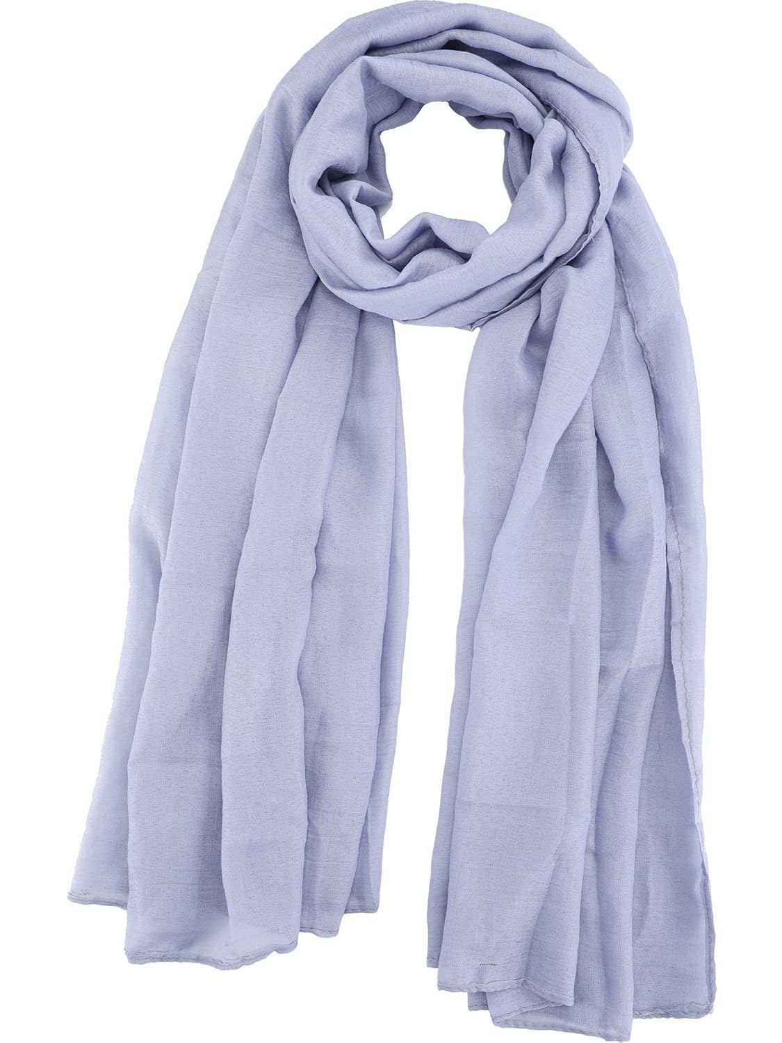 Buy Women Cotton Scarves Solid Color Soft Shawl Wraps Long Sheer Scarf