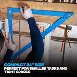 OX Tools 600mm Folding Square Aluminium Framing Square Carry Case view 6