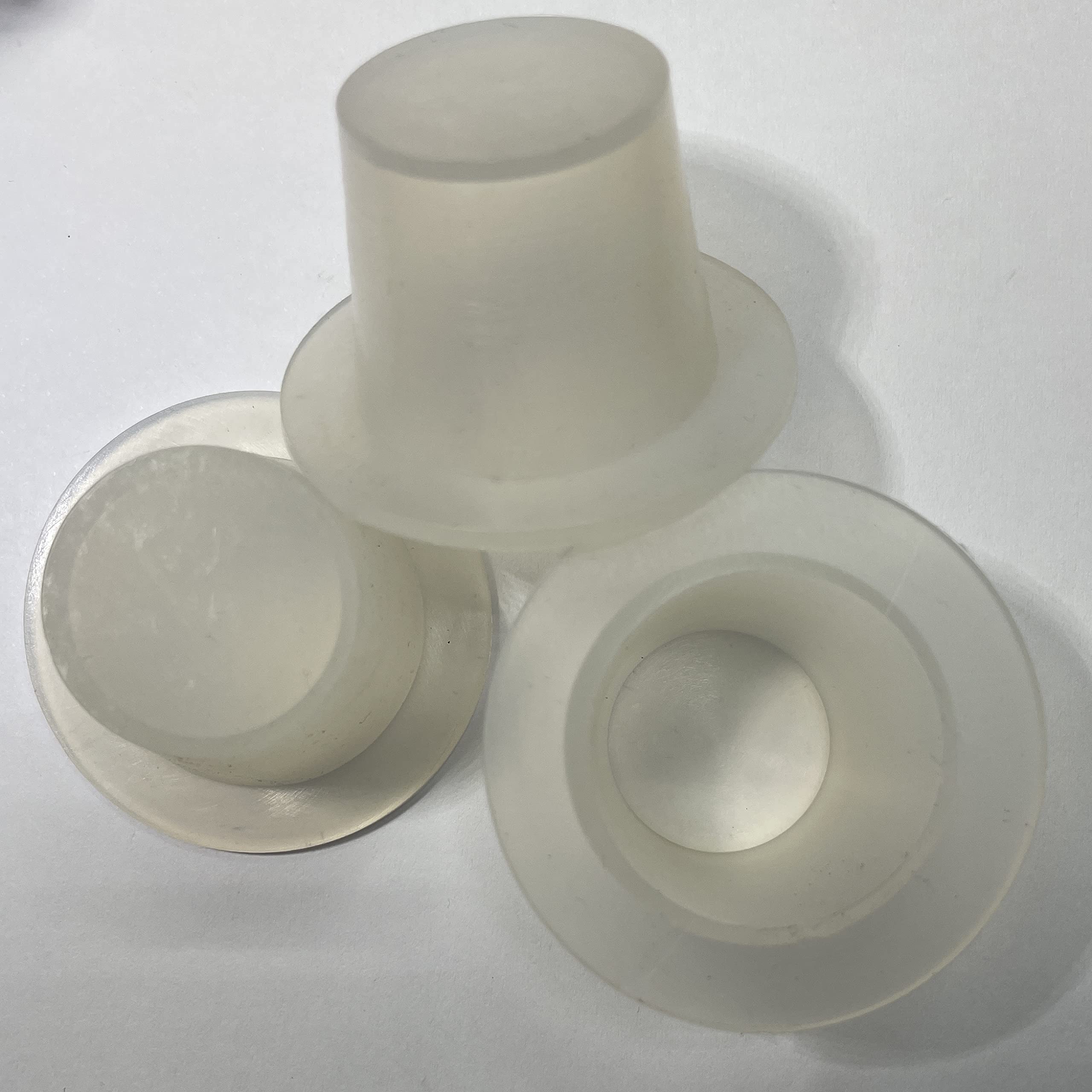 dexierp Protection Force Flanged Tapered insert Cap and Plug For 32-36mm 1-17/64" to 1-13/32" ID Hole Of Tube Bottle Openning (Pack of 5) Reusable Rubber