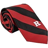 Desert Cactus Rutgers University Neck Tie RU Scarlet Knights 100% Polyester Necktie with Logo, Officially Licensed (Style A)