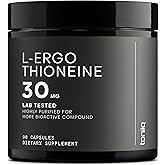 Ergothioneine with Clinically Studied MitoPrime® - High Potency 30mg with 98% Purity - Fermentation-Based L Ergothioneine Supplement - Longevity and Immune Support - Third-Party Tested, 90 Capsules
