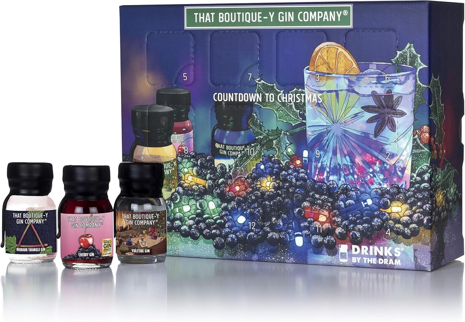 That Boutique Y Gin Company 12 Days Of Christmas Gin Calendar 2019 12 X 30ml Wax Sealed Drams Of Gin 0 36 Litre Amazon Co Uk Grocery