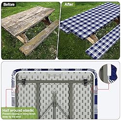 Picnic Table Cover with Bench Covers Camping