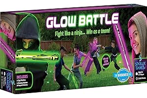 Ninja Toys Meet Samurai Swords in Glow Battle | Ninja Toys for Boys | Ages 8-12+, 2-4 Players | Kids Sword Game | Glow in The
