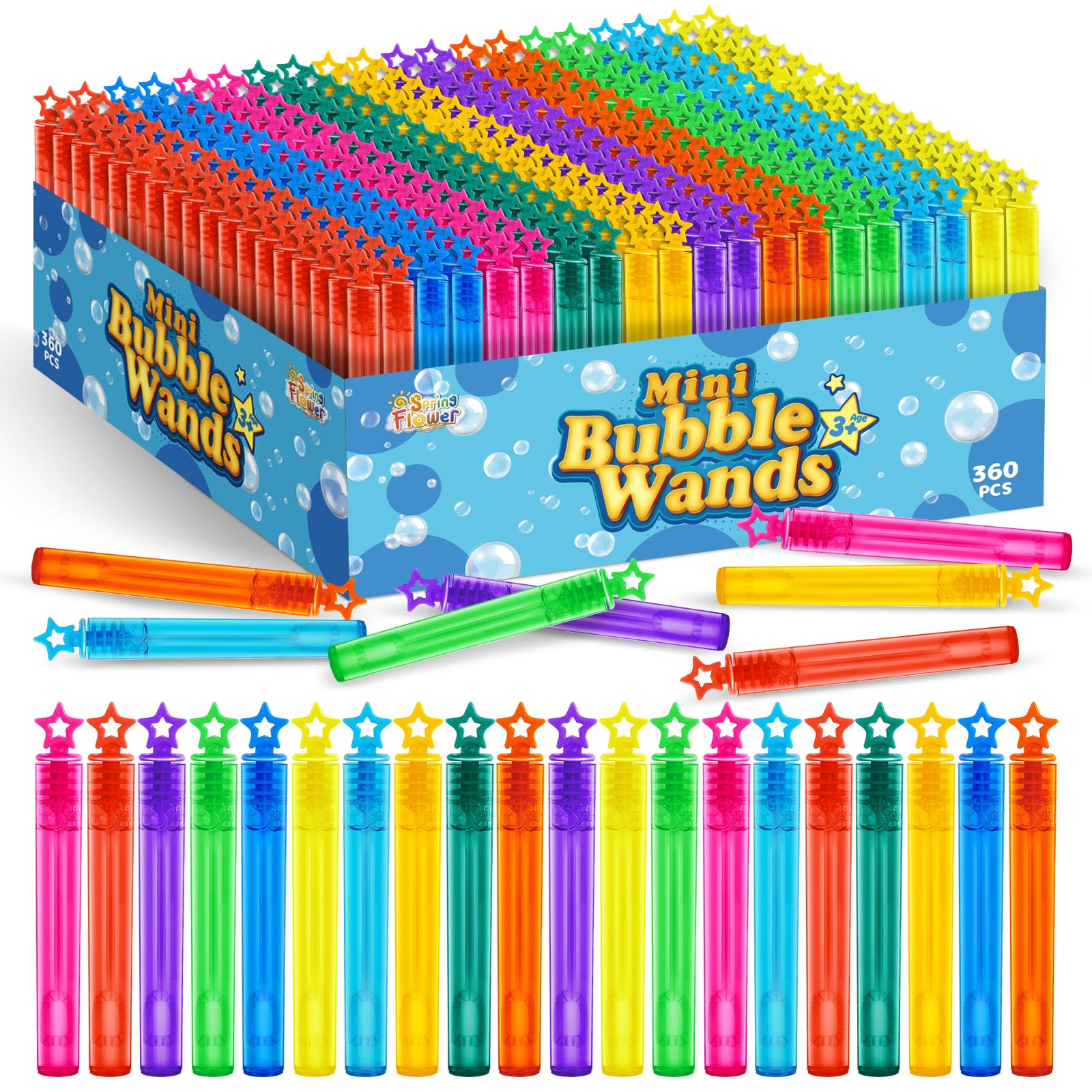 Photo 1 of 360 Pieces Mini Bubble Wands, Party Favors Assortment Toys for Kids,Themed Birthday, Halloween, Goodie Bags, Carnival Prizes, Wedding, Bubble Maker Outdoor Gifts for Girls & Boys