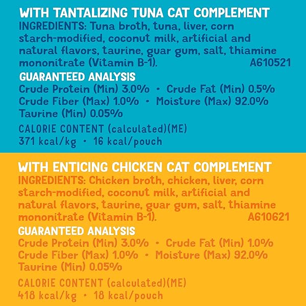 PURINA FRISKIES PUREED CAT FOOD TOPPER VARIETY PACK, LIL’ SHAKES WITH CHICKEN AND WITH TUNA VARIETIES LICKABLE CAT TREATS – (PACK OF 18) 1.55 OZ. POUCHES