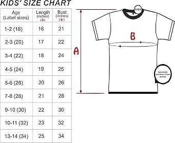 youth t shirt sizes
