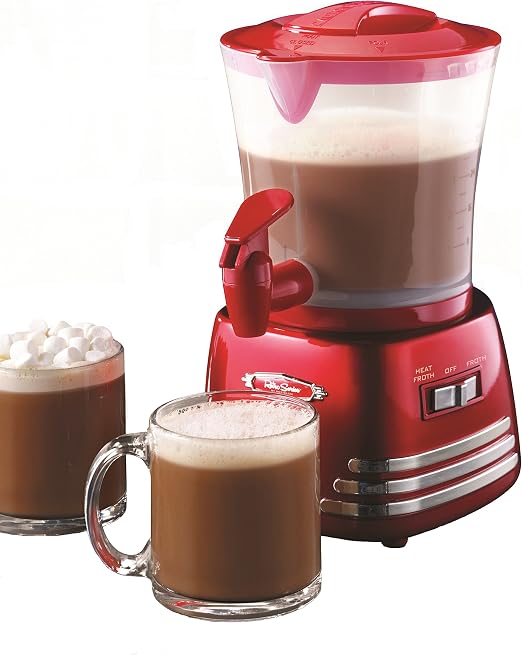Amazon Com Nostalgia Hcm700retrored Retro 32 Ounce Hot Chocolate