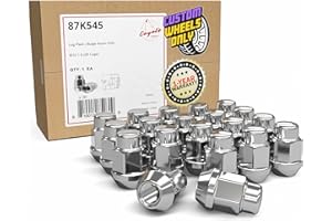 Wheel Accessories Parts 20 Pcs M12 x 1.5 12 x 1.5 Thread Bulge Acorn 35mm 1.38" Long Lug Nuts Chrome 3/4" 19mm Hex Fits Many Chevy Honda Passenger Cars | Toyota Pass Cars with Aftermarket Wheels