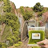Warmtree Tree Powder Model Miniature Shrubs Bushes Terrain Model Kit for DIY Miniature Lowland Model Architecture Building Model Railway Fairy Garden Diorama Supplies Scenery(Withered Yellow Green)