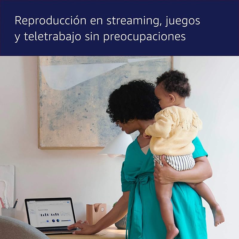 Router wifi de malla eero 6 de Amazon | Con Ethernet de 900 Mb/s, 140 m2 de cobertura y capacidad para conectar más de 75 dispositivos | 1 unidad, modelo de 2021